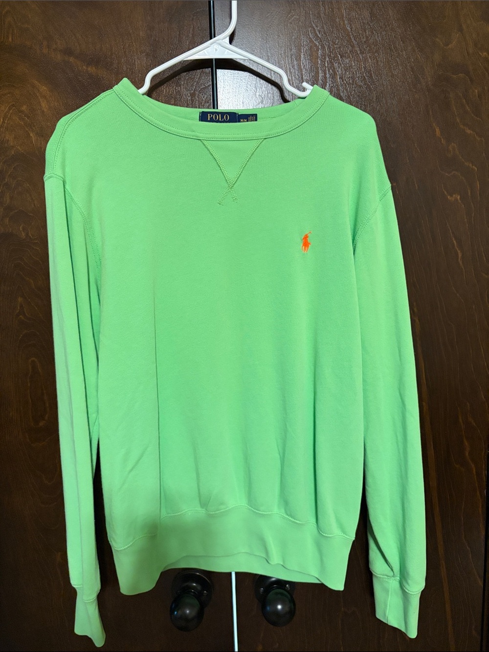 Polo by Ralph Lauren Bright Green Crewneck with Orange Pony